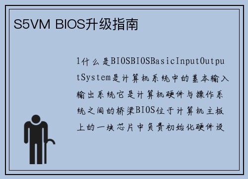 S5VM BIOS升级指南